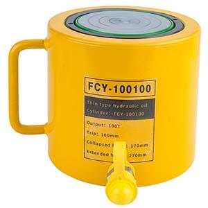 FCY-100100 hydraulic cylinder single acting 100 ton 100mm stroke