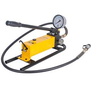 JCP-700H hydraulic hand pump with pressure gauge